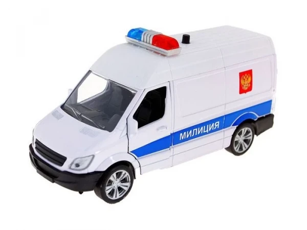 Машина Autotime "GERMANY PANEL VAN" милиция, звук, свет 1:36