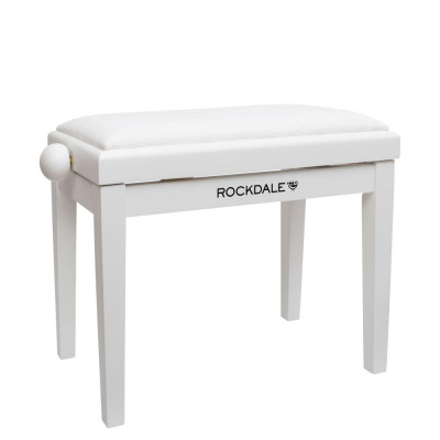 Банкетка ROCKDALE RHAPSODY 131 SV WHITE с регулировкой высоты