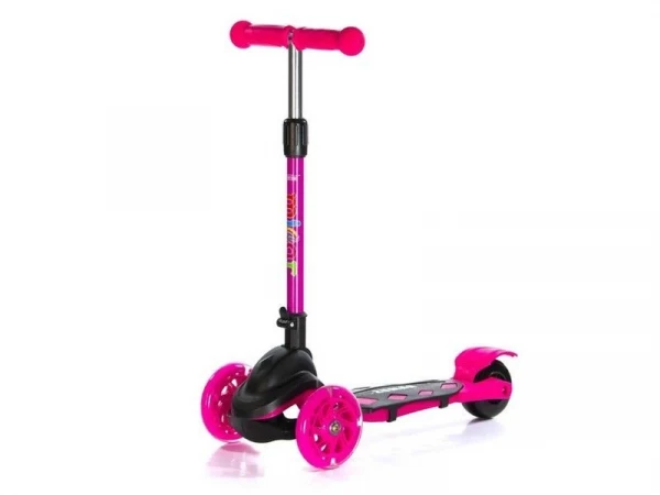 Самокат трехколесный Zumba  (чёрно-розовый)