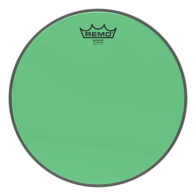 REMO BE-0312-CT-GN Emperor® Colortone™ Green Drumhead, 12' цветной двухслойный прозрачный пластик, зеленый
