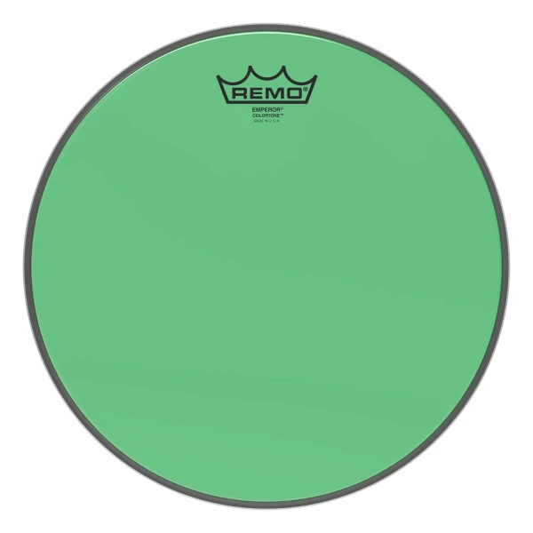 REMO BE-0312-CT-GN Emperor® Colortone™ Green Drumhead, 12' цветной двухслойный прозрачный пластик, зеленый