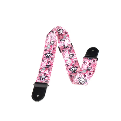 Perri's LPCSA-1114 SKELANIMALS PINK - ремень для гитары полиэстер
