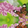 Алмазная мозаика 15х20 БАБОЧКА НА ВЕТКЕ (12 цветов)