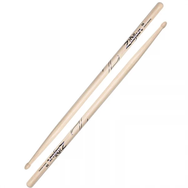ZILDJIAN Z5A 5A барабанные палочки с деревянным наконечником, материал орех