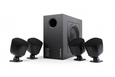 Комплект сабвуфер 6,5 и 4 сателлита 3 AuraSonics QUADRATE-BK черный