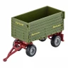 Прицеп Siku 1077 Fortuna двухосный, 10.5 см, зеленый