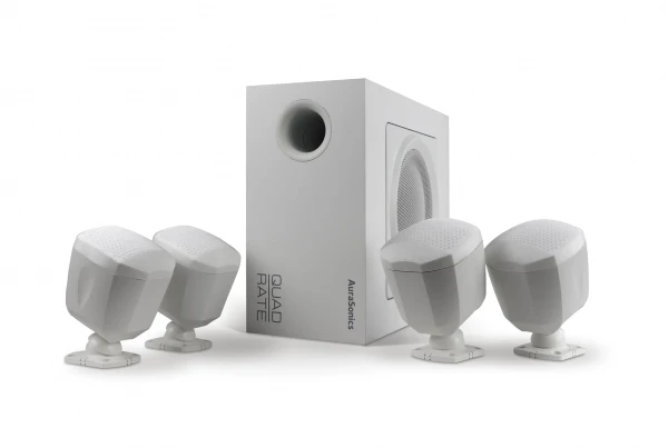 Комплект сабвуфер 6,5 и 4 сателлита 3 AuraSonics QUADRATE-WH белый