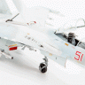 Сборная модель ZVEZDA Российский многоцелевой истребитель Су-27СМ, подарочный набор, 1/72
