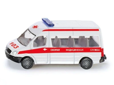 Микроавтобус Siku 1083RUS Скорая медицинская служба 1/50, белый