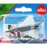 Самолет Siku Реактивный Jet Fighter 0873 1/87, 6.9 см, серый/белый