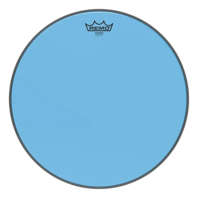 REMO BE-0316-CT-BU Emperor® Colortone™ Blue Drumhead, 16' цветной двухслойный прозрачный пластик, голубой