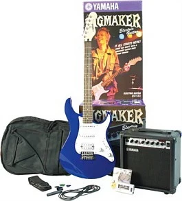 Yamaha ERG121GPII Metallic Blue электрогитара набор