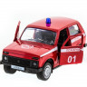 Машина "АВТОПАНОРАМА" инерц. ВАЗ 2121 1/50, в/к 12*7*5,5 см, красная