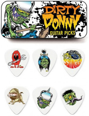 DUNLOP BL111T.73 Dirty Donny Series 1 Pick Tin набор медиаторов в жестяной коробке .73 мм, 6 шт