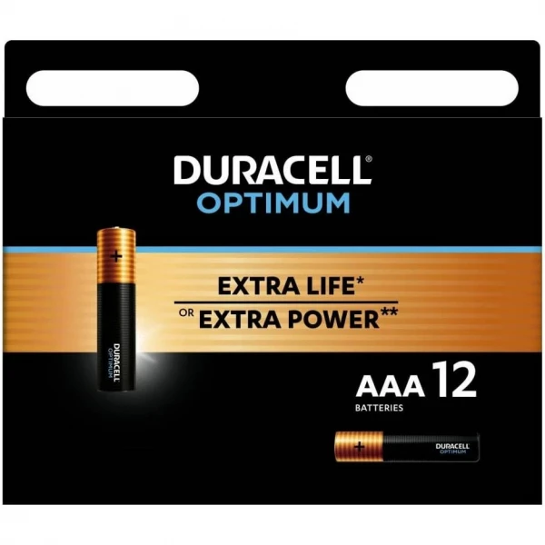 DURACELL LR6-12BL Optimum Батарейка тип AA, уп 12 шт