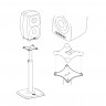 Стойка для мониторов Genelec 8260-415B напольная