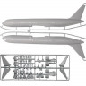 Сборная модель ZVEZDA Пассажирский авиалайнер Боинг 767-300, 1/144