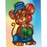 Алмазная мозаика 15х20 Мышонок (16 цветов)