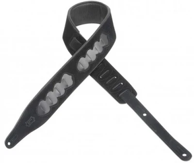 Ремень для акустической и электрогитары LEVY'S MS17PH-BLK