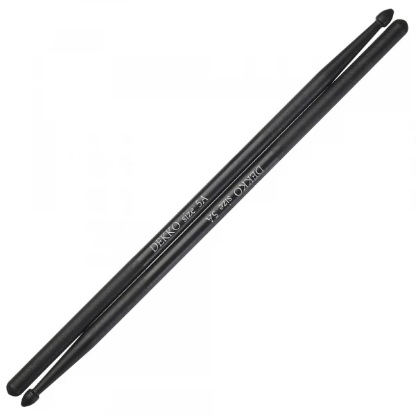 Барабанные палочки из нейлона DEKKO 5A BK цвет - ЧЁРНЫЙ