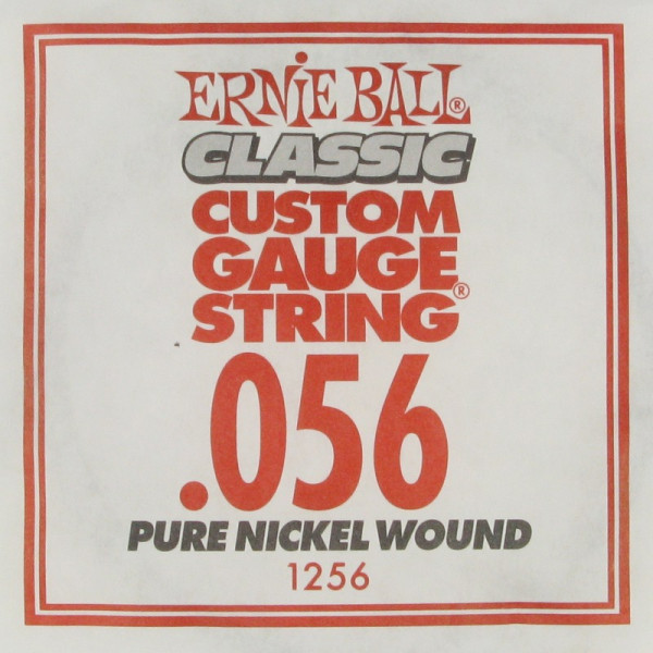 Ernie Ball 1256 калибр.056 одиночная для электрогитары/акустической гитары
