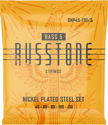 Комплект струн для бас-гитары Russtone BNP45-130/5, 45-130