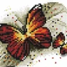 Алмазная мозаика 15х20 УТРЕННИЕ БАБОЧКИ (15 цветов)
