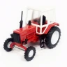Сувенирная модель трактора МТЗ-82 металл (красный с бел. пласт. кабиной) 1:43