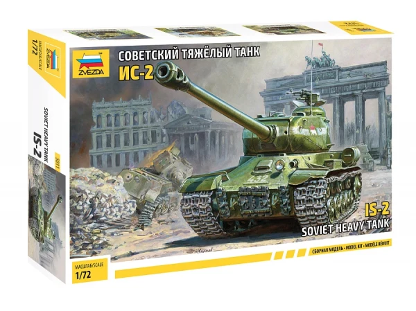 Советский танк ИС-2 (без клея) 1/72