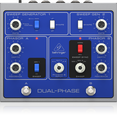 Педаль эффектов Behringer DUAL-PHASE аутентичный фейзер