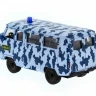 Машина "АВТОПАНОРАМА" инерц. УАЗ-452 (ОМОН) 1/50, в/к 12*7*5,5 см