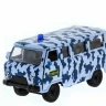Машина "АВТОПАНОРАМА" инерц. УАЗ-452 (ОМОН) 1/50, в/к 12*7*5,5 см