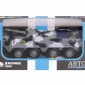 Танк "АВТОПАНОРАМА" "ОМОН", хаки, 1/54, инерция, свет, звук, в/к 17*8*6,5 см