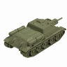 Советская самоходная артиллерийская установка Су-122 1/100