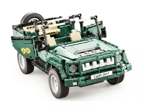 Р/У конструктор CaDA Technic Военный джип (561 деталь)