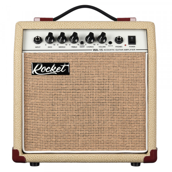 Комбоусилитель для акустических гитар ROCKET WA-15 MP3 Комбоусилитель для акустических гитар ROCKET WA-15 MP3