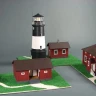 Сборная картонная модель Shipyard маяк Lighthouse Ulkokalla (№18), 1/72
