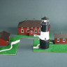 Сборная картонная модель Shipyard маяк Lighthouse Ulkokalla (№18), 1/72