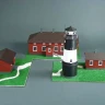 Сборная картонная модель Shipyard маяк Lighthouse Ulkokalla (№18), 1/72