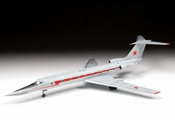 Сборная модель ZVEZDA Учебно-тренировочный самолёт ТУ-134УБЛ, 1/144