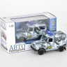 Машина "АВТОПАНОРАМА" инерц. УАЗ-469 (ОМОН) 1/50, в/к 12*7*5,5 см