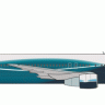 Пассажирский авиалайнер "Боинг 767-300" 1/144