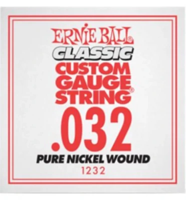 Ernie Ball 1232 калибр.032 одиночная для электрогитары/акустической гитары