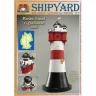 Сборная картонная модель Shipyard маяк Roter Sand Lighthouse (№46), 1/87
