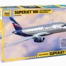 Пассажирский авиалайнер "Суперджет 100" 1/144