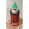Сборная картонная модель Shipyard маяк Rotes Kliff Lighthouse (№60), 1/87
