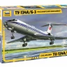 Пассажирский авиалайнер "Ту-134" 1/144