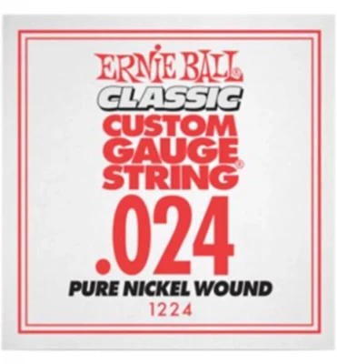 Ernie Ball 1224 калибр.024 одиночная для электрогитары/акустической гитары