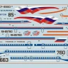 Пассажирский авиалайнер "Ту-154" 1/144