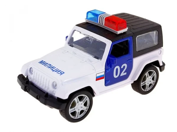 Машина Autotime "USA ALLROAD 4WD" милиция, звук, свет 1:36